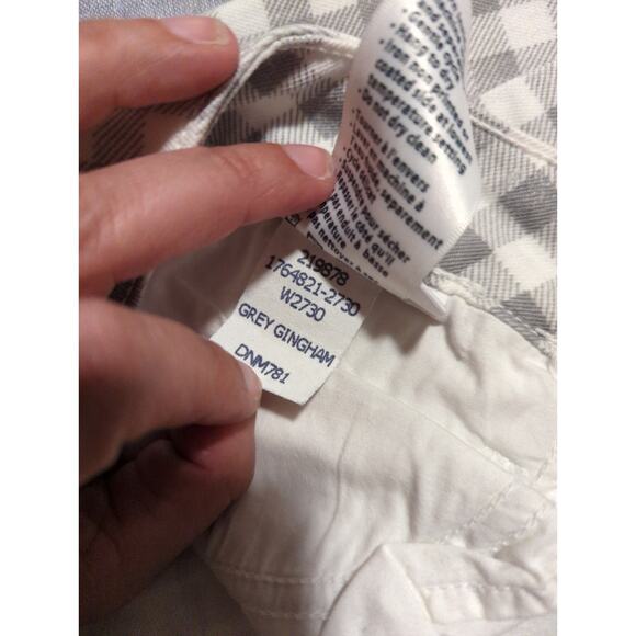 Anthropologie Paige Verdugo Ankle Skinny Jeans Gray Gingham size 29 - Picture 8 of 8